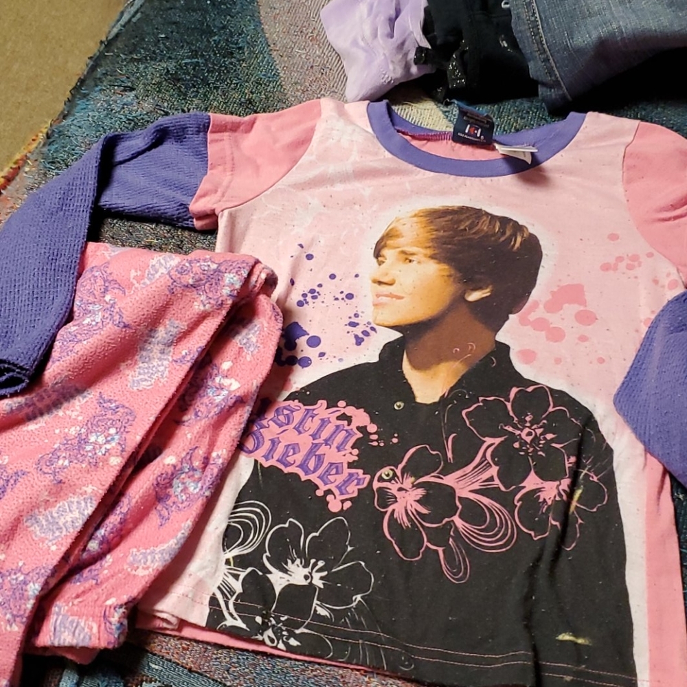 Justin Bieber girls pajamas size medium 7 / 8